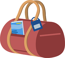 荷物整理の準備　鞄の処分